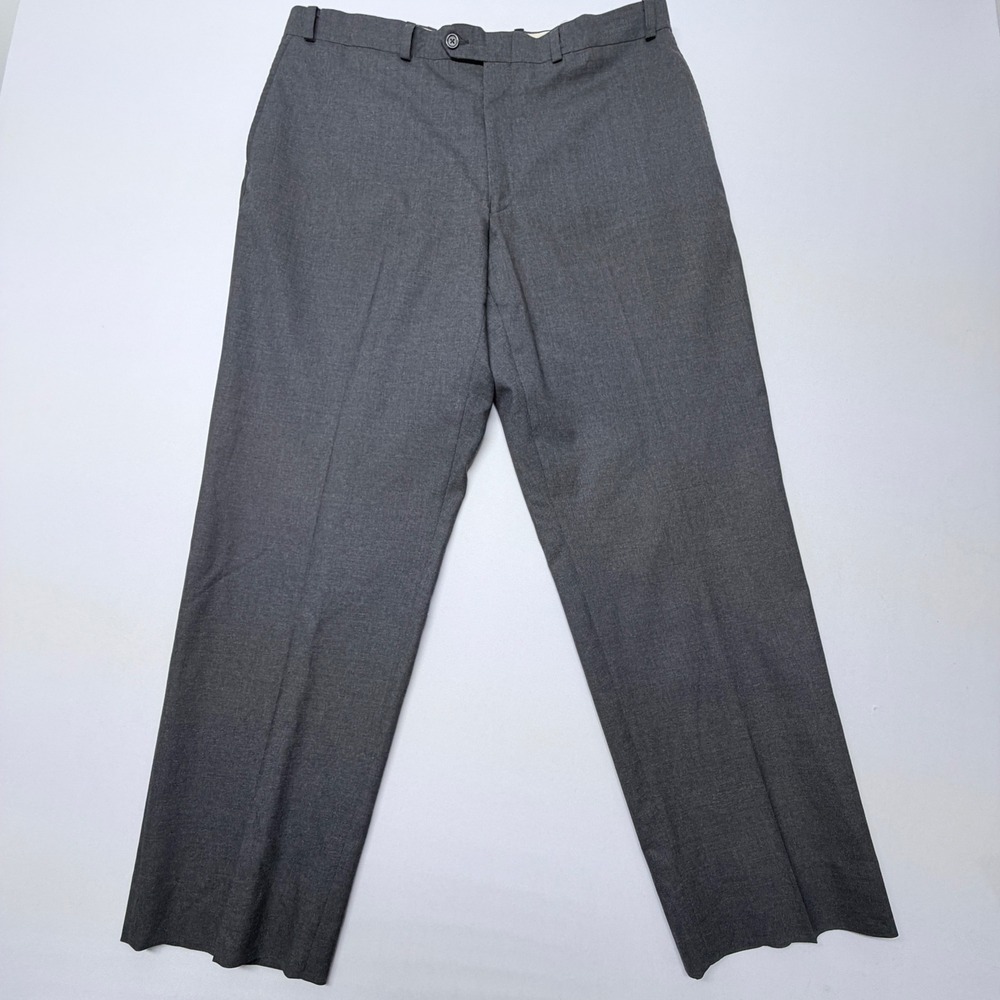 Lauren Ralph Lauren Total‎ Comfort Mens Gray Dress Pants 36x29 Straight Leg Flat